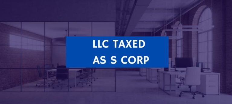 llc taxed as s corp